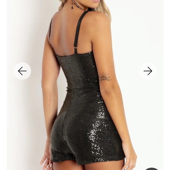 BNWT BlackMilk sparkle black playsuit xs - Picture 5 of 5